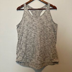 Lululemon racer back tank in Heathered White